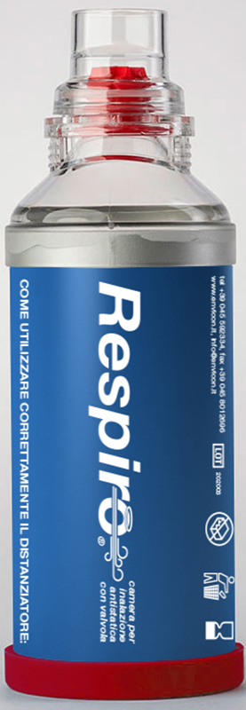 DISTANZIATORE RESPIRO CAMERA PER INALAZIONE ANTISTATICA CON VALVOLA RESPIRO - farmasconti.eu