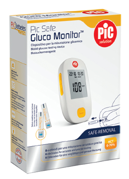 GLUCOMETRO CON MONITOR PIC GLUCO SAFE 1 PEZZO - farmasconti.eu