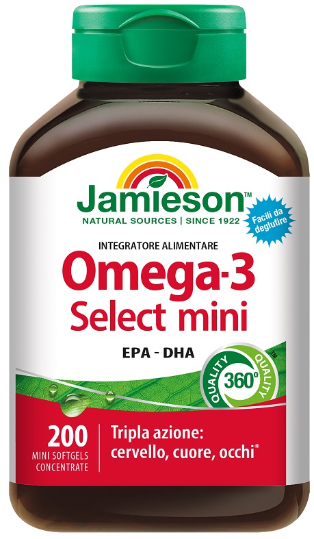 JAMIESON OMEGA 3 SELECT MINI 200 PERLE - farmasconti.eu