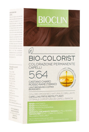 BIOCLIN BIO COLORIST 5,64 CASTANO CHIARO ROSSO RAME TIZIANO - farmasconti.eu