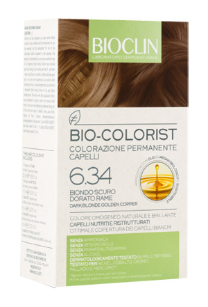 BIOCLIN BIO COLORIST 6,34 BIONDO SCURO DORATO RAME - farmasconti.eu