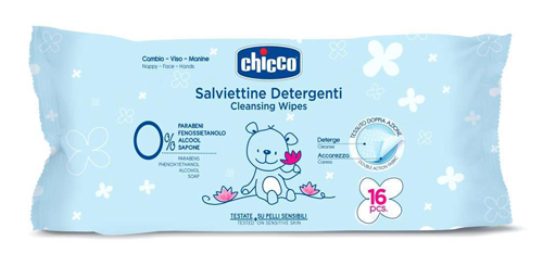 CHICCO COSMESI SALVIETTINE 16 PEZZI - farmasconti.eu