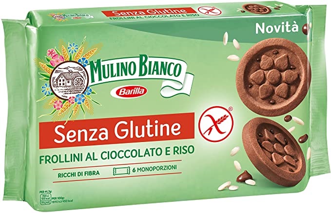 MULINO BIANCO SENZA GLUTINE FROLLINI AL CIOCCOLATO E RISO 6 MONOPORZIONI DA 41,66 G - farmasconti.eu