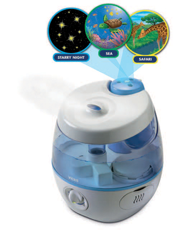 VICKS SWEETDREAMS UMIDIFICATORE A ULTRASUONI CON PROIETTORE IMMAGINI - farmasconti.eu