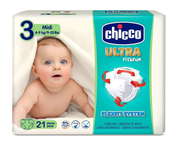 CHICCO PANNOLINO ULTRA CHICCHO MIDI 21 X 10 - farmasconti.eu