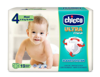 CHICCO PANNOLINO ULTRA CHICCHO MAXI 19 X 10 - farmasconti.eu