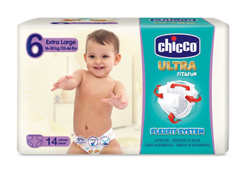 CHICCO PANNOLINO ULTRA XL 14 PEZZI - farmasconti.eu