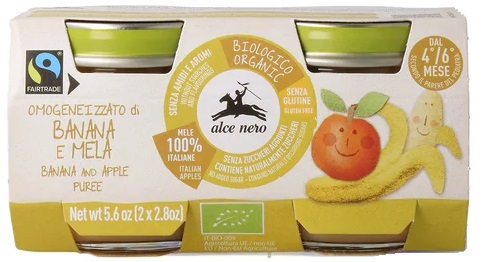 BABY FOOD BIO OMOGENEIZZATO BANANA/MELA 2 X 80 G - farmasconti.eu