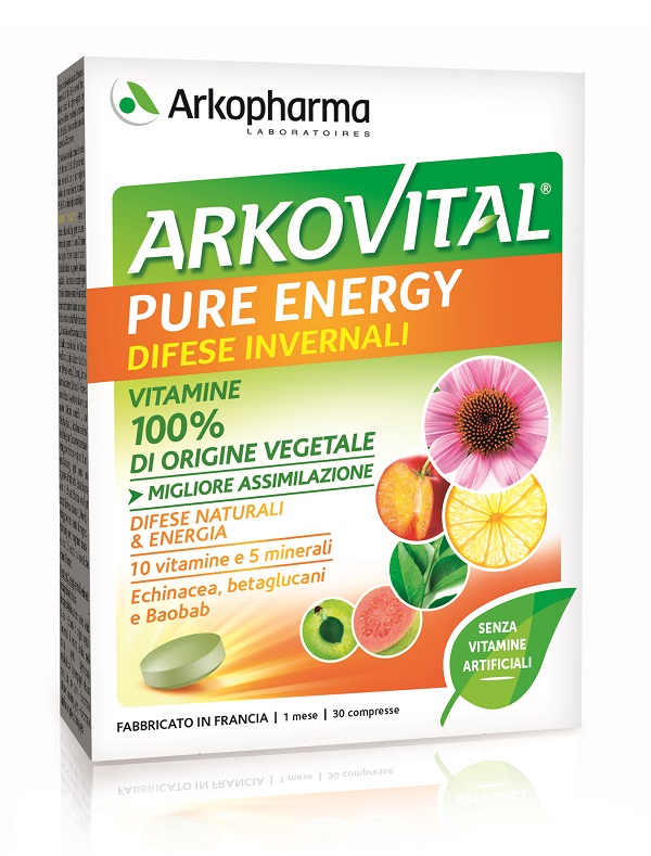 ARKOVITAL PURE ENERGY DIFESE INVERNALI 30 COMPRESSE - farmasconti.eu