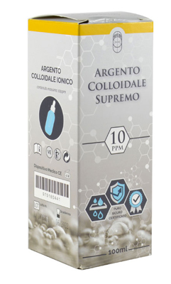 ARGENTO COLLOIDALE SUPREMO 10PPM CERTIFICATO CON CONTAGOCCE 100 ML - farmasconti.eu