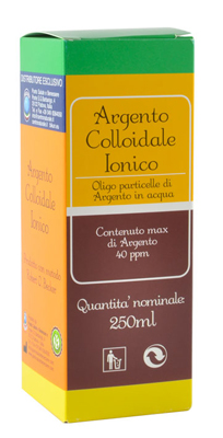 ARGENTO COLLOIDALE IONICO 40PPM CERTIFICATO 250 ML - farmasconti.eu