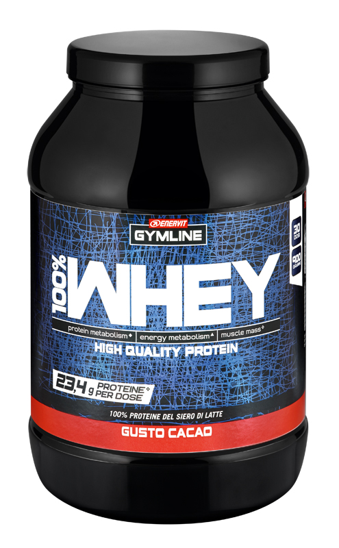 GYMLINE 100% WHEY CONCENTRATE CACAO 900 G - farmasconti.eu