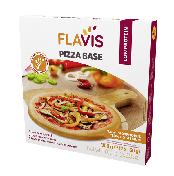 FLAVIS PIZZA BASE 2 FONDI PIZZA APROTEICI DA 150 G - farmasconti.eu