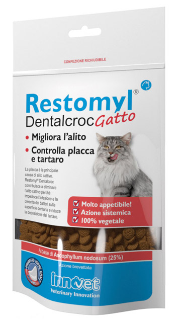 RESTOMYL DENTALCROC GATTO BUSTA 60 G - farmasconti.eu