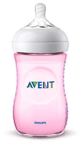AVENT BIBERON NATURAL PP 260ML ROSA SINGLE PACK - farmasconti.eu