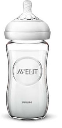 AVENT BIBERON NATURAL VETRO 240ML - farmasconti.eu