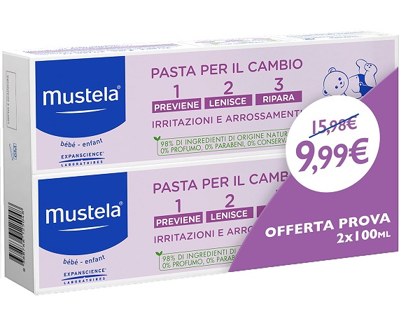 MUSTELA BIPACK PASTA CAMBIO 2 X 100 ML - farmasconti.eu
