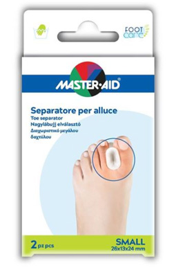 SEPARATORE DITA IN GEL MASTER-AID FOOTCARE PER ALLUCE SMALL 2 PEZZI D1 - farmasconti.eu