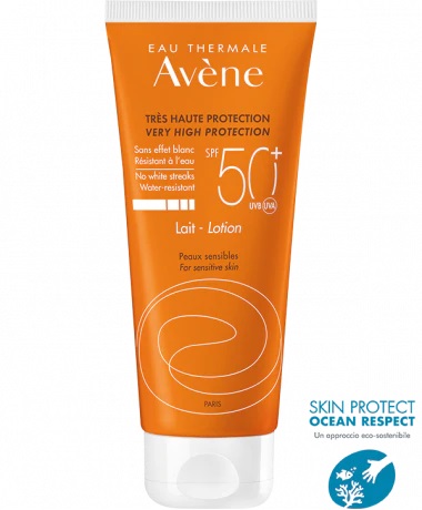 EAU THERMALE AVENE SOLARE LATTE SPF50+ 100 ML NUOVA FORMULA - farmasconti.eu
