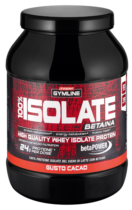 GYMLINE 100% WHEY ISOLATE CACAO 900 G - farmasconti.eu