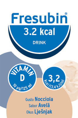 FRESUBIN 3,2 KCAL DRINK NOCCIOLA 4 X 125 ML - farmasconti.eu