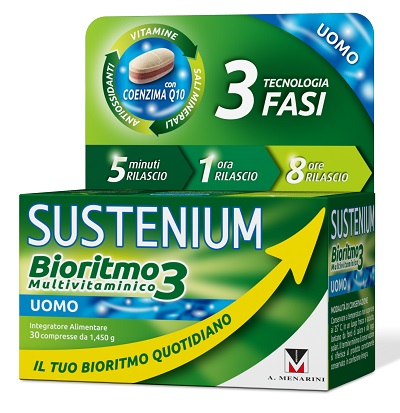 SUSTENIUM BIORITMO3 UOMO ADULTO 30 COMPRESSE - farmasconti.eu