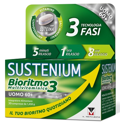 SUSTENIUM BIORITMO3 UOMO 60+ 30 COMPRESSE - farmasconti.eu