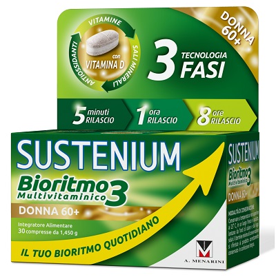 SUSTENIUM BIORITMO3 DONNA 60+ 30 COMPRESSE - farmasconti.eu