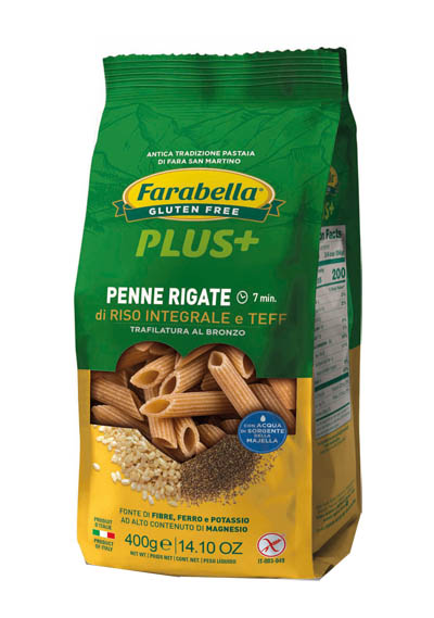 FARABELLA PENNE RISO INTEGRALE E TEFF 400 G - farmasconti.eu