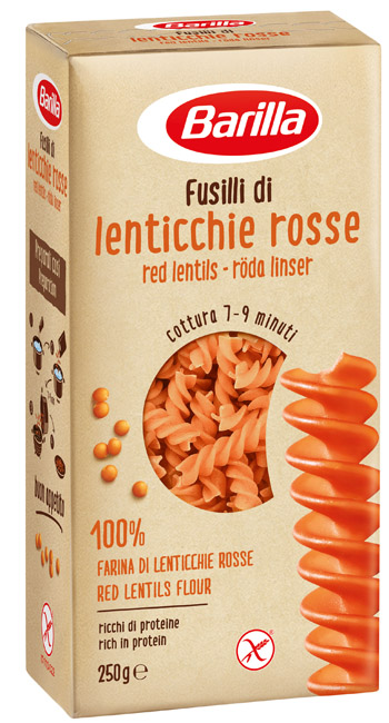 BARILLA FUSILLI LENTICCHIE ROSSE 250 G - farmasconti.eu