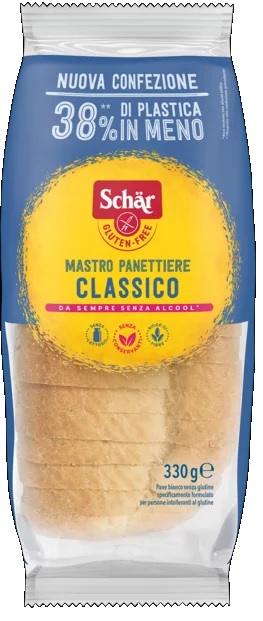 SCHAR CLASSICO DEL MASTRO PANETTIERE PANE BIANCO SENZA LATTOSIO 330 G - farmasconti.eu