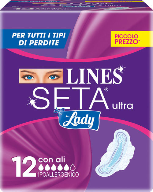 LINES SETA ULTRA LADY CON ALI 12 PEZZI - farmasconti.eu