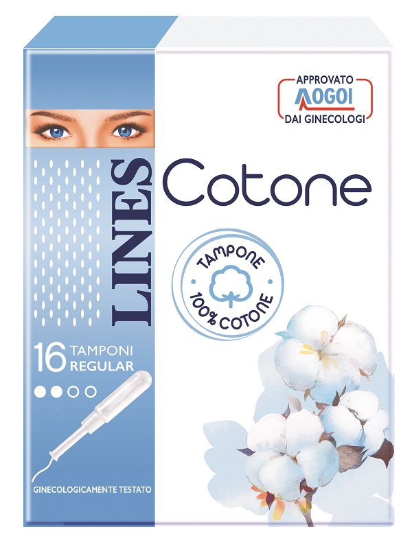 LINES COTONE TAMPONE REGULAR 16 PEZZI - farmasconti.eu