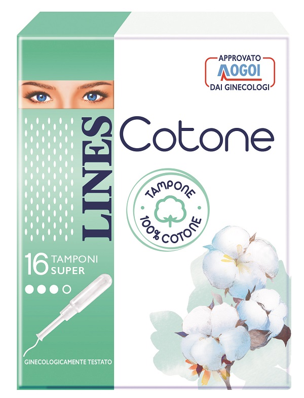 LINES COTONE TAMPONE SUPER 16 PEZZI - farmasconti.eu