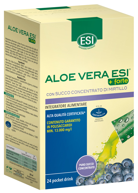 ESI ALOE VERA SUCCO + FORTE MIRTILLO 24 POCKET DRINK - farmasconti.eu