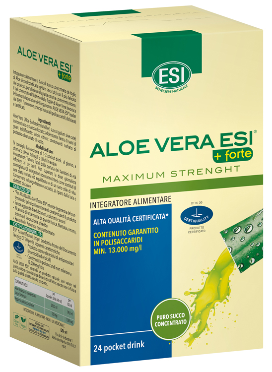 ESI ALOE VERA SUCCO + FORTE 24 POCKET DRINK - farmasconti.eu