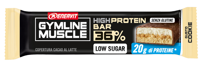 GYMLINE 20 G PROTEINBAR COOKIE 55 G - farmasconti.eu