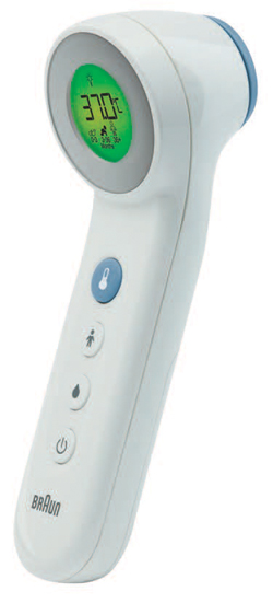 TERMOMETRO BRAUN TOUCH + NO TOUCH MODELLO BNT400 3 IN 1 PER MISURAZIONE TEMPERATURA A DISTANZA DELLA FRONTE CIBO E BAGNO - farmasconti.eu