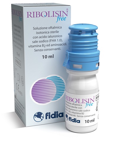 COLLIRIO SOLUZIONE OFTALMICA RIBOLISIN FREE 10 ML - farmasconti.eu