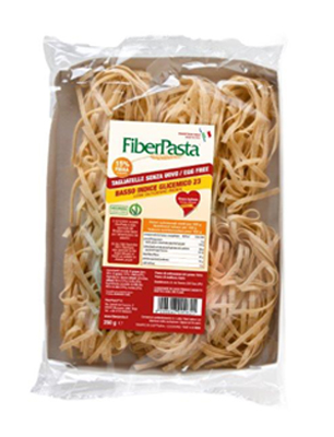 FIBERPASTA TAGLIATELLE SENZA UOVO BASSO CONTENUTO GLICEMICO  250 G - farmasconti.eu