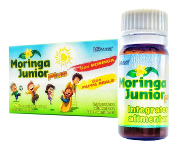 MORINGA JUNIOR PLUS 10 FLACONCINI DA 10 ML - farmasconti.eu