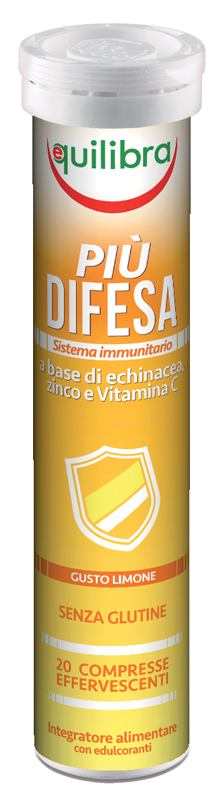 PIU' DIFESA GUSTO LIMONE 20 COMPRESSE EFFERVESCENTI - farmasconti.eu
