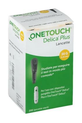 LANCETTE PUNGIDITO ONETOUCH DELICA PLUS 200 PEZZI - farmasconti.eu
