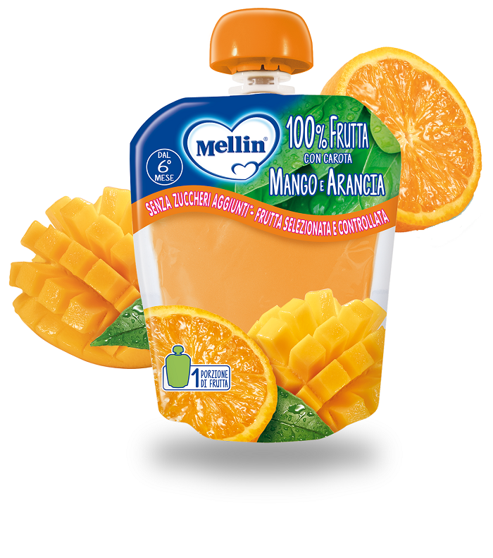 MELLIN POUCH ARANCIA MANGO 90 G - farmasconti.eu