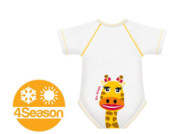 BODY 0/36M BIO COTTON 4SEASON GIRAFFA - farmasconti.eu