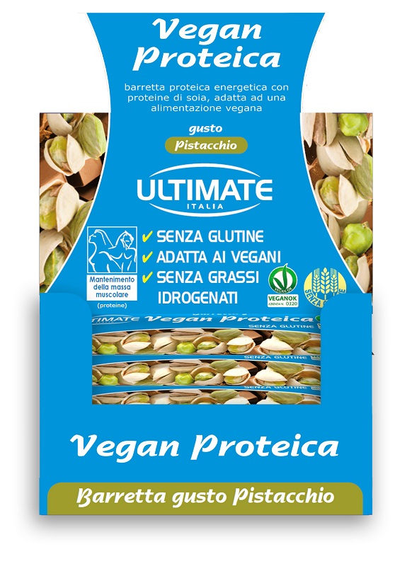 ULTIMATE BARRETTA VEGAN PROTEICA PISTACCHIO 24 X 40 G - farmasconti.eu