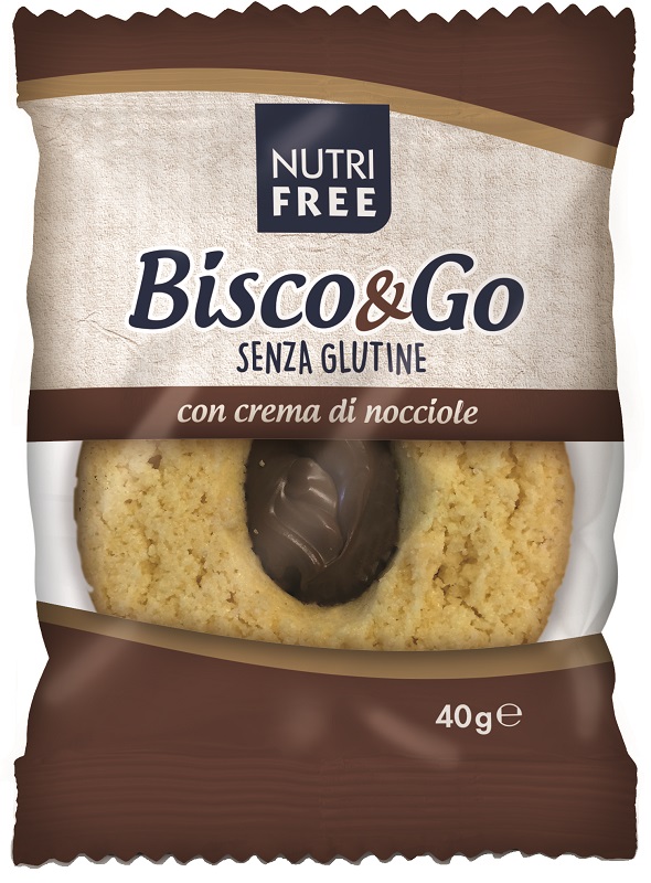 NUTRIFREE BISCO&GO CON CREMA DI NOCCIOLE 40 G - farmasconti.eu
