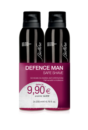 DEFENCE MAN BIPACK SCHIUMA BARBA 2 X 200 ML - farmasconti.eu