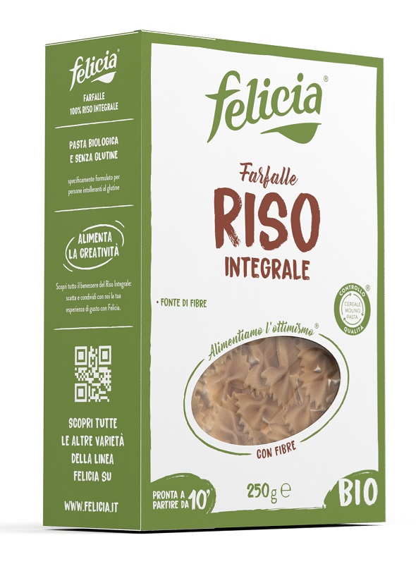 FELICIA FARFALLE RISO INTEGRALE 250 G - farmasconti.eu