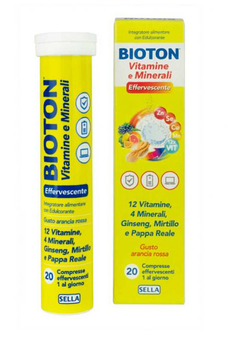 BIOTON VITAMINE E MINEALI 20 COMPRESSE EFFERVESCENTI - farmasconti.eu